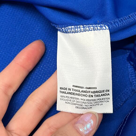 Nike Dry Elite Basketball Blue Mens L Dri Fit Big Swoosh Pullover Hoodie Shirt - Picture 5 of 9